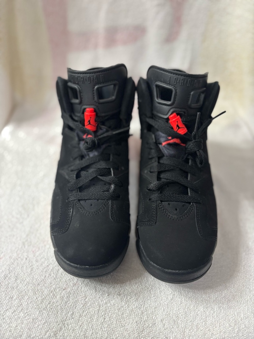 Jordan 6 Retro
Infrared Black (2014) (GS) Youth Size 6 / Women’s Size 7.5